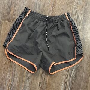 PINK Victoria's Secret Gray Shorts with Orange Accents